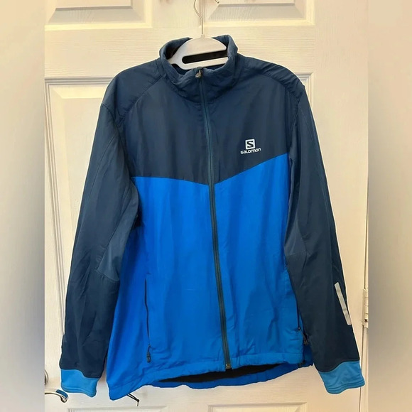 ! Salomon Men's Escape Jacket Union Blue/Midnight Blue - Picture 3 of 10